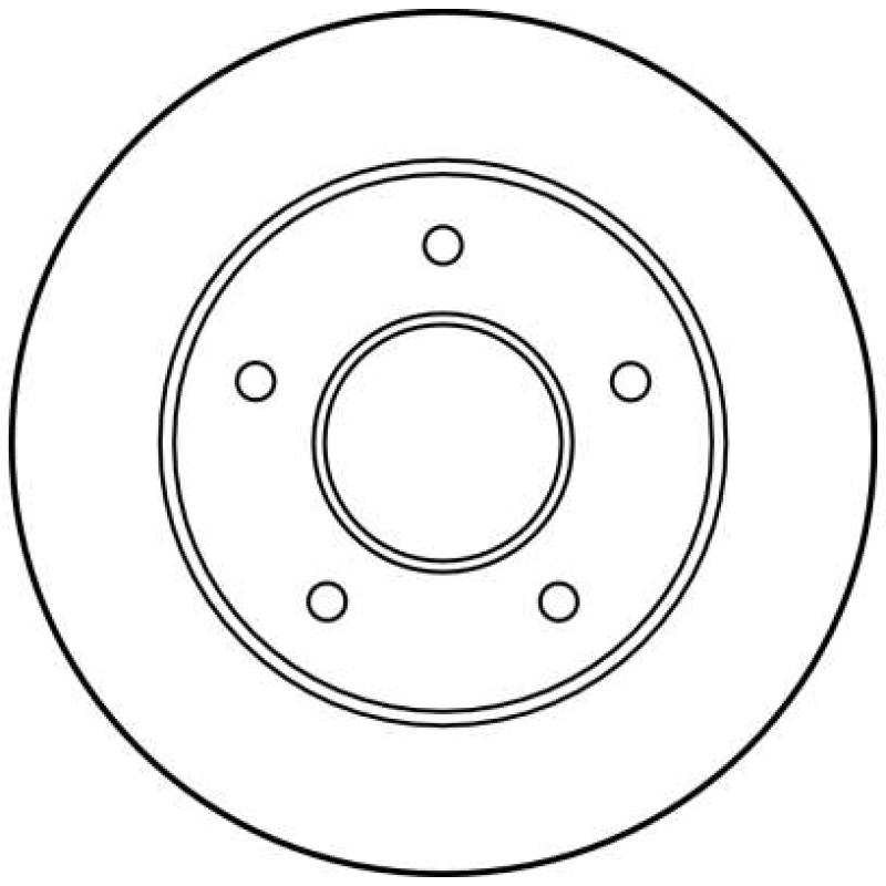 Jeu de 2 disques de frein avant TRW DF1620 - Visuel 1