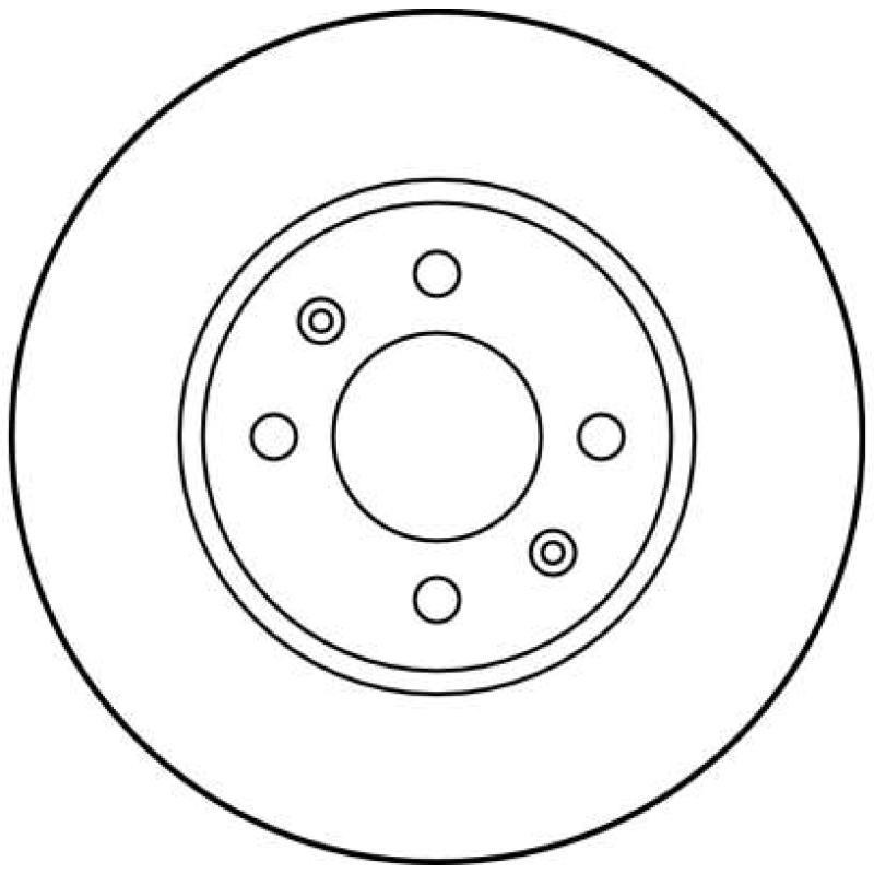 Jeu de 2 disques de frein avant TRW DF1627 - Visuel 1