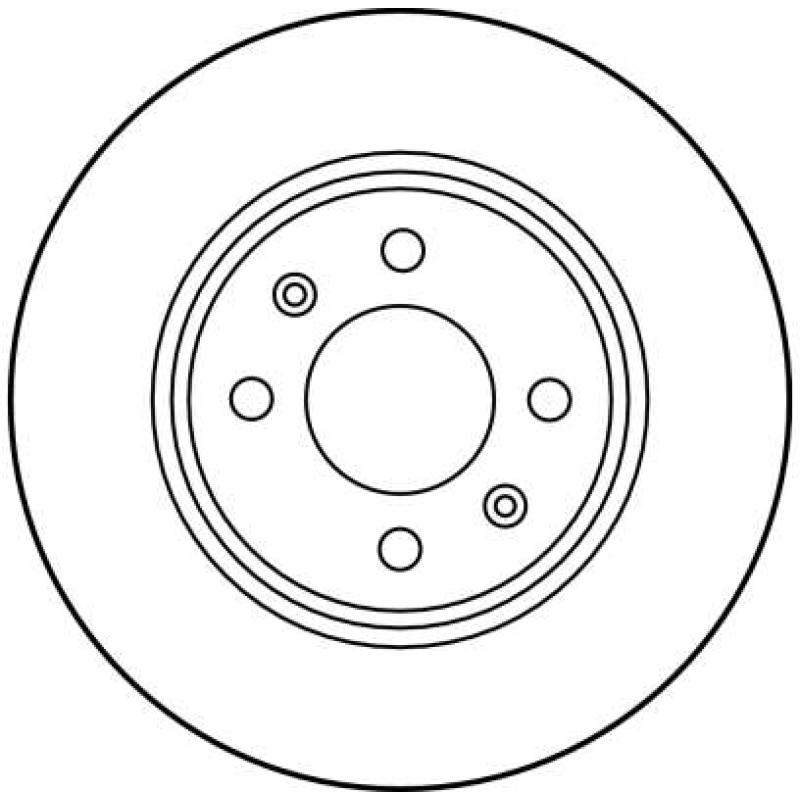 Jeu de 2 disques de frein avant TRW DF1663 - Visuel 1