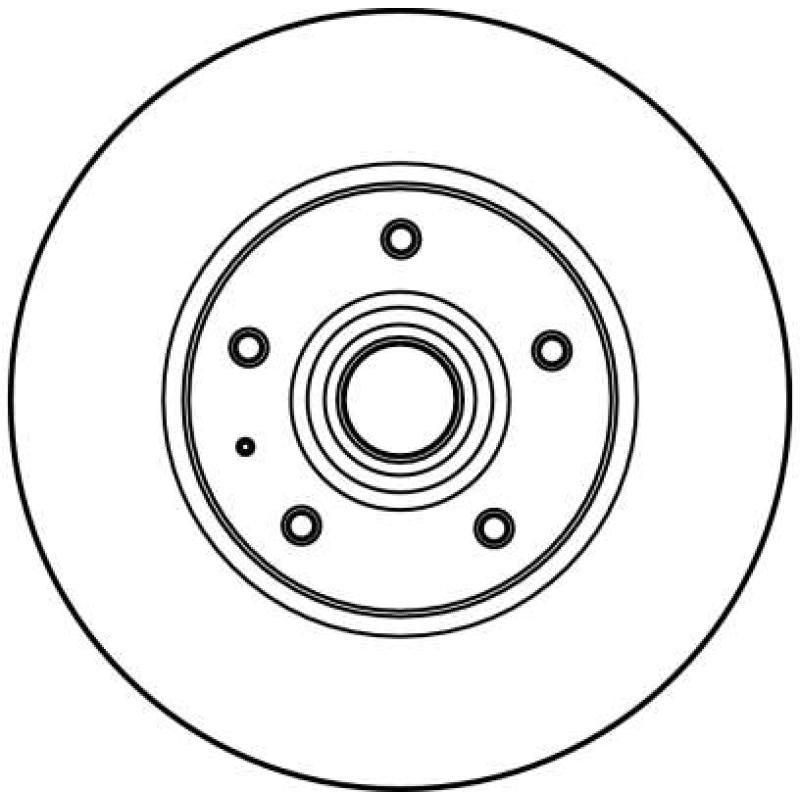 Jeu de 2 disques de frein avant TRW DF1683S - Visuel 1