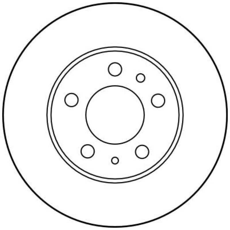 Jeu de 2 disques de frein arrière TRW DF1687 - Visuel 1