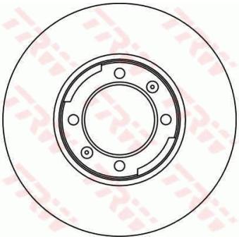 Jeu de 2 disques de frein avant TRW DF1704