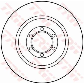 Jeu de 2 disques de frein arrière TRW DF1715
