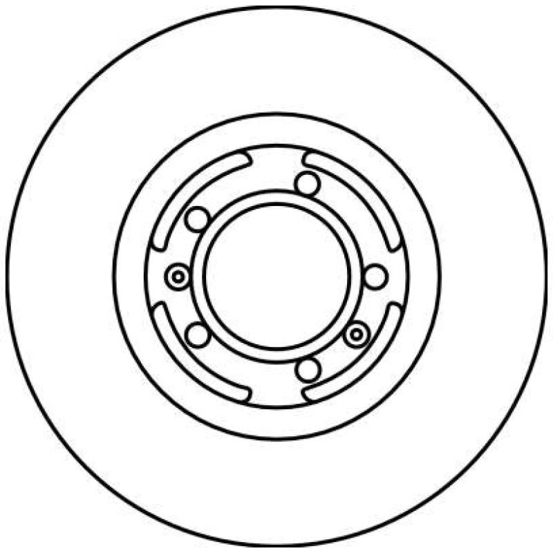 Jeu de 2 disques de frein avant TRW DF1716 - Visuel 1