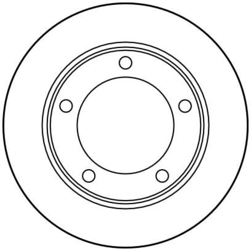 Jeu de 2 disques de frein avant TRW DF1725 - Visuel 1