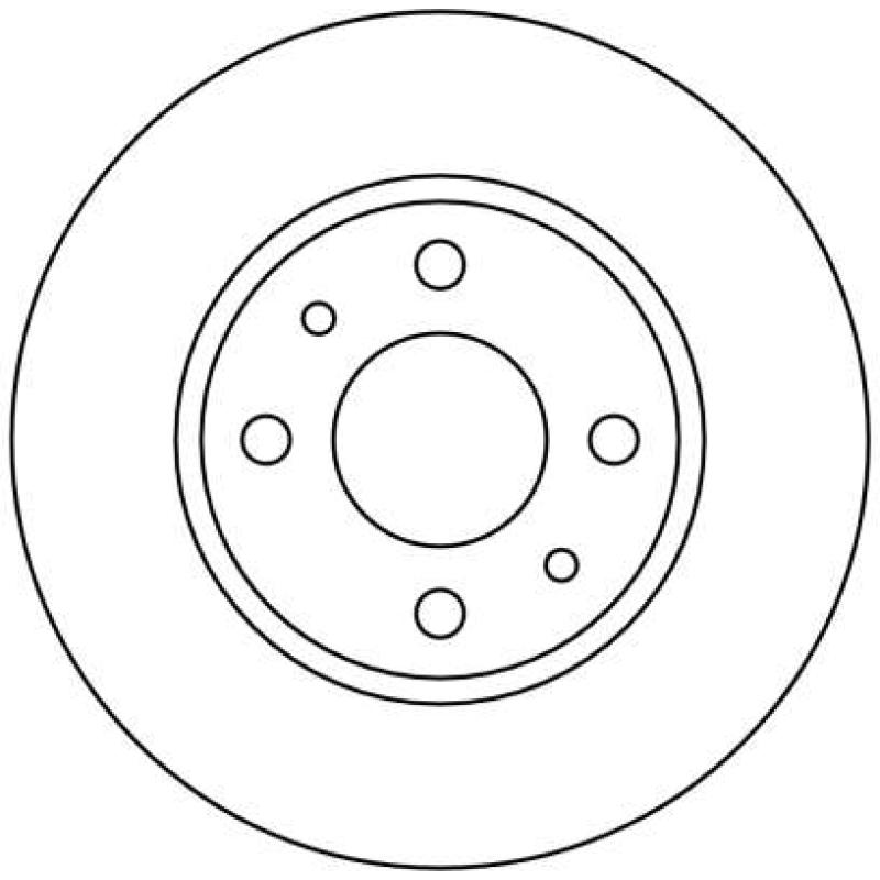 Jeu de 2 disques de frein arrière TRW DF1740 - Visuel 1