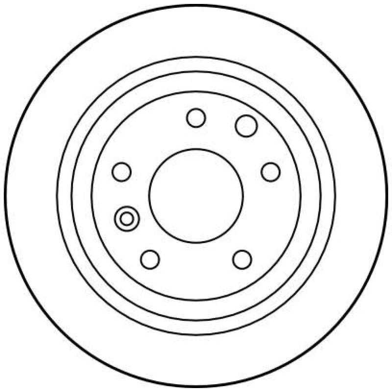 Jeu de 2 disques de frein arrière TRW DF1805 - Visuel 1