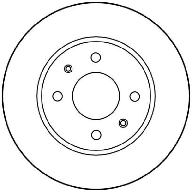Jeu de 2 disques de frein avant TRW DF1950 - Visuel 1