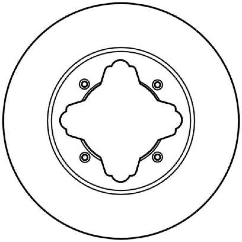 Jeu de 2 disques de frein avant TRW DF2024 - Visuel 1