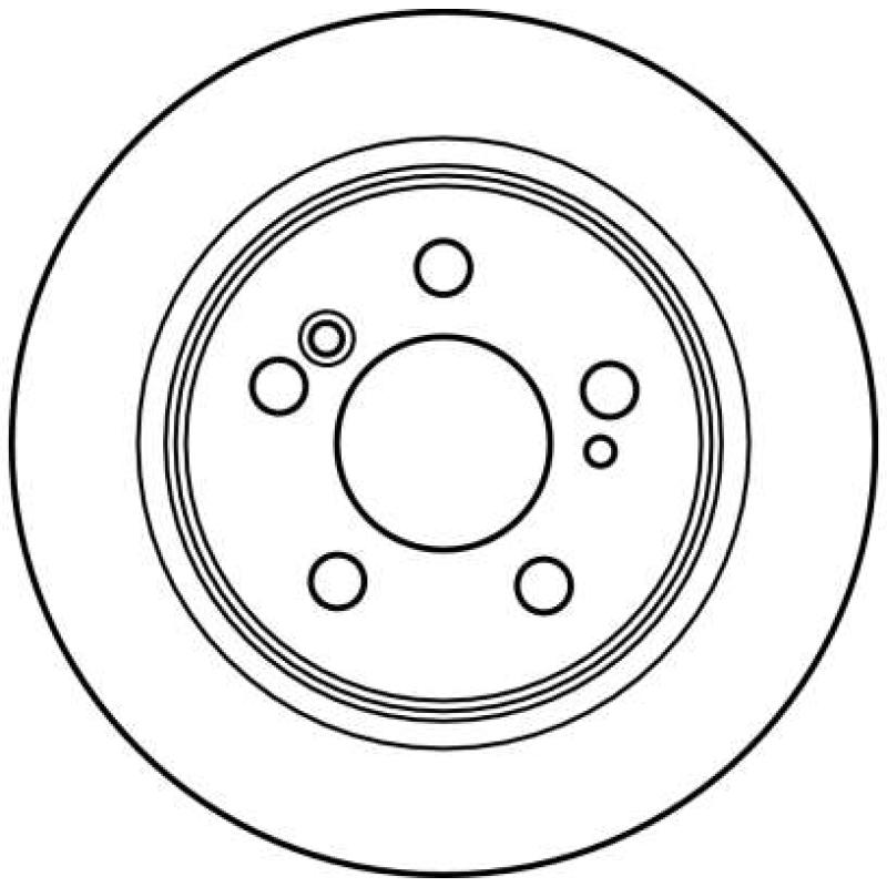 Jeu de 2 disques de frein arrière TRW DF2563 - Visuel 1
