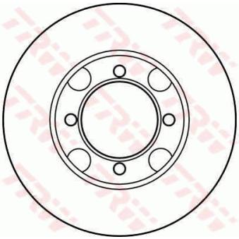 Jeu de 2 disques de frein avant TRW DF2572