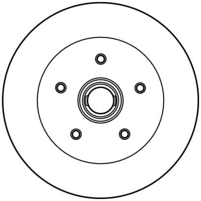 Jeu de 2 disques de frein avant TRW DF2587 - Visuel 1