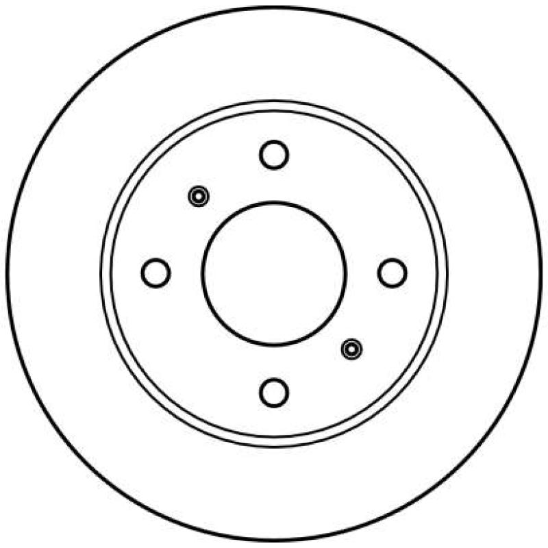 Jeu de 2 disques de frein avant TRW DF2591 - Visuel 1