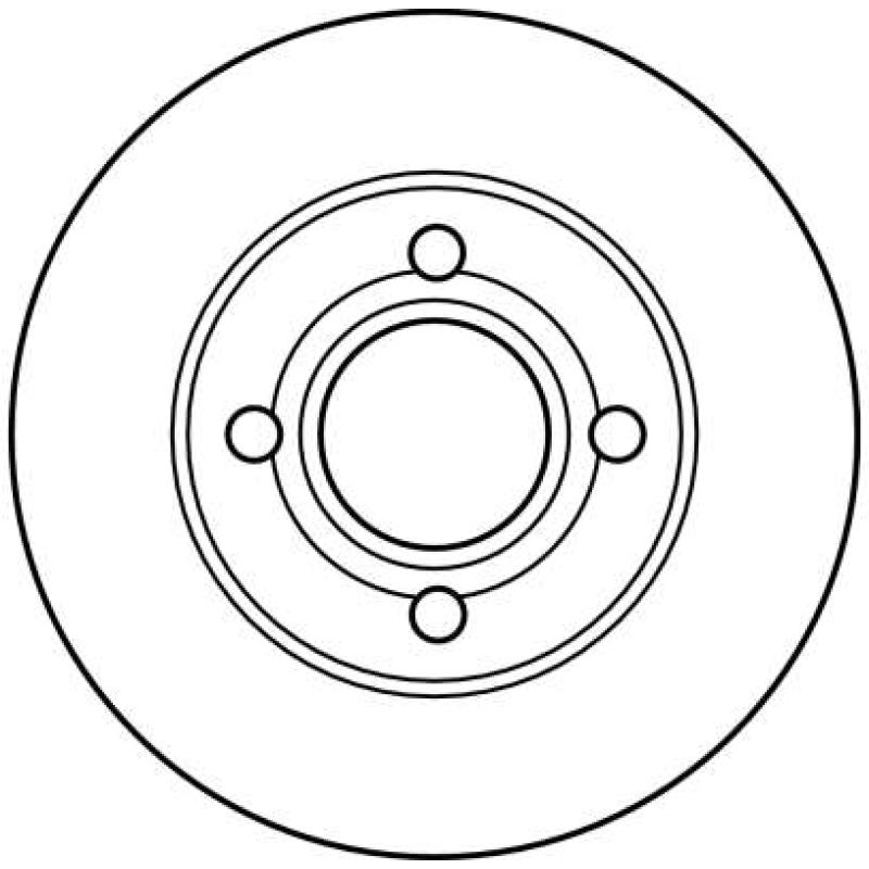 Jeu de 2 disques de frein avant TRW DF2598 - Visuel 1