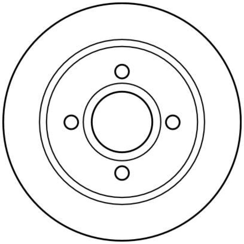 Jeu de 2 disques de frein arrière TRW DF2623 - Visuel 1