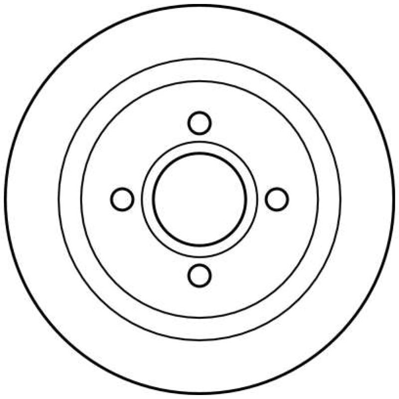Jeu de 2 disques de frein arrière TRW DF2639 - Visuel 1