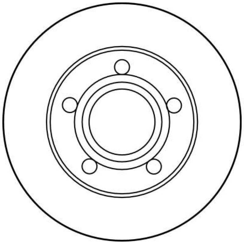 Jeu de 2 disques de frein arrière TRW DF2666 - Visuel 1