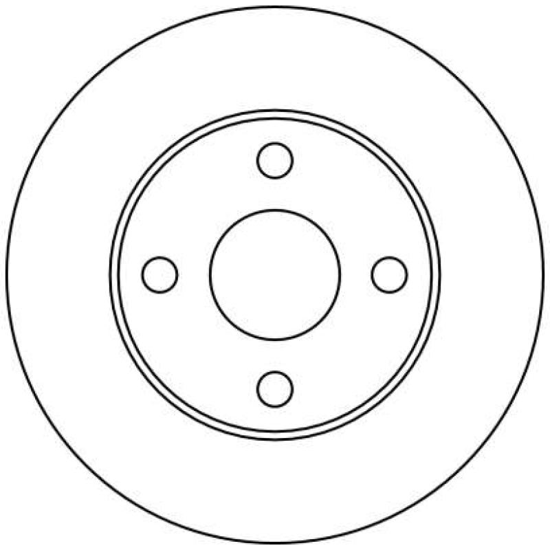 Jeu de 2 disques de frein avant TRW DF2668 - Visuel 1