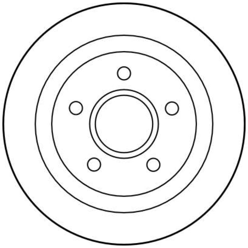 Jeu de 2 disques de frein arrière TRW DF2676 - Visuel 1