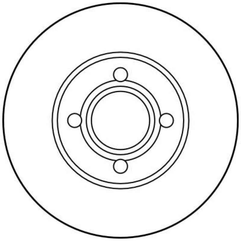 Jeu de 2 disques de frein avant TRW DF2680 - Visuel 1