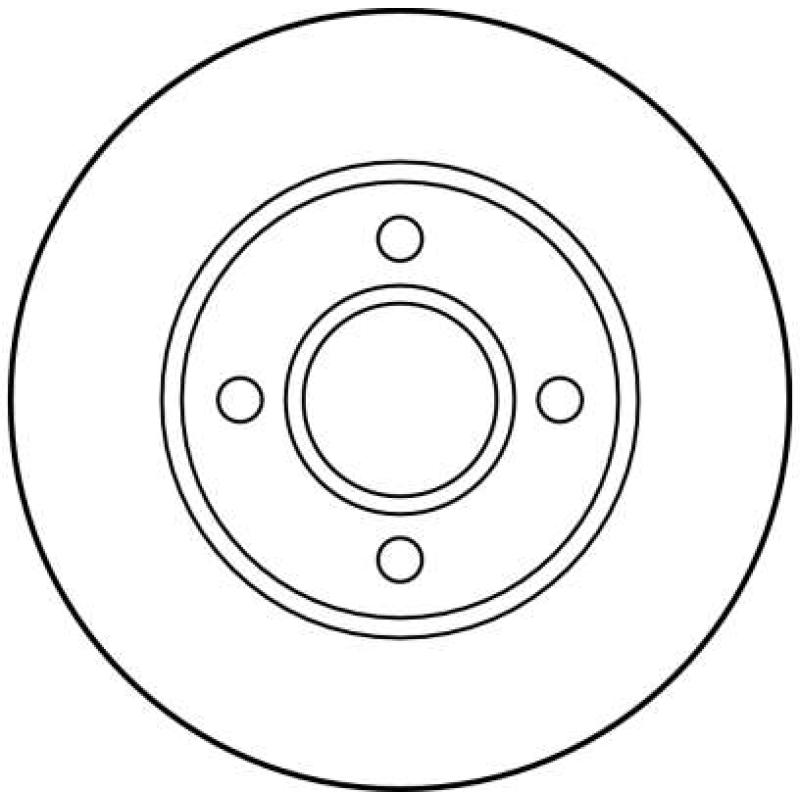 Jeu de 2 disques de frein avant TRW DF2682 - Visuel 1