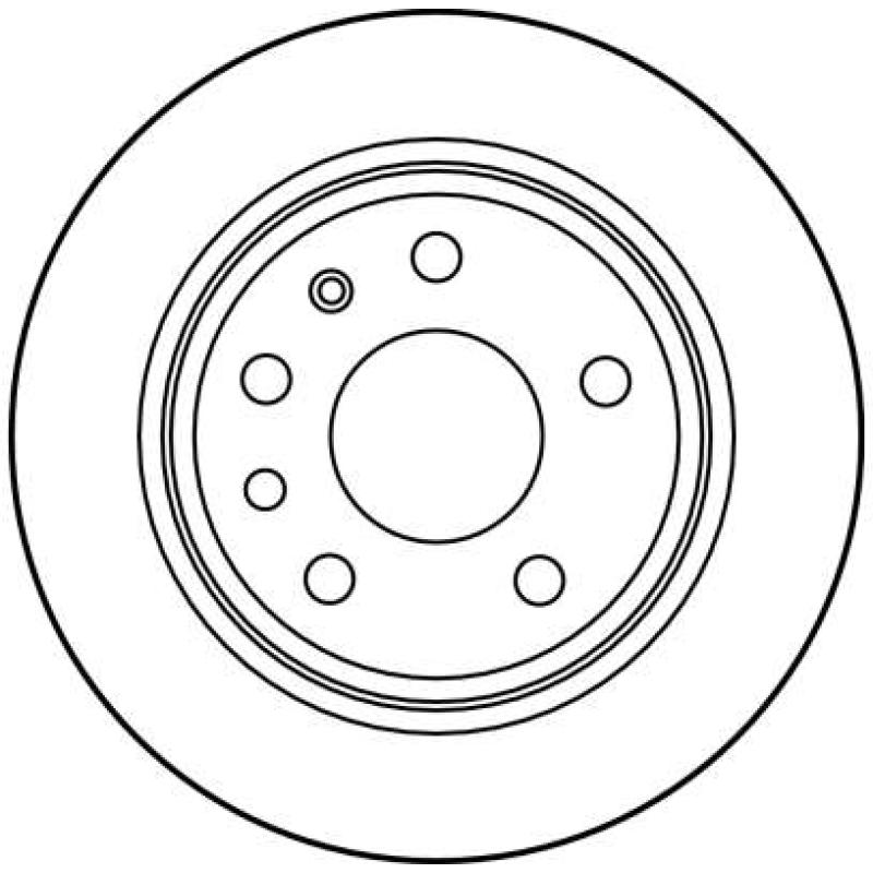 Jeu de 2 disques de frein arrière TRW DF2688 - Visuel 1