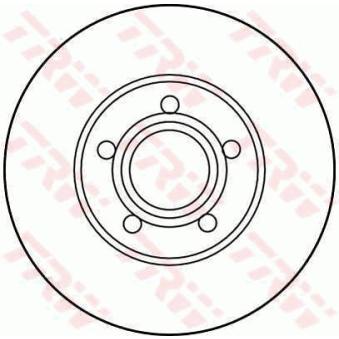 Jeu de 2 disques de frein avant TRW DF2692