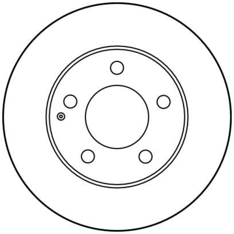 Jeu de 2 disques de frein avant TRW DF2704 - Visuel 1