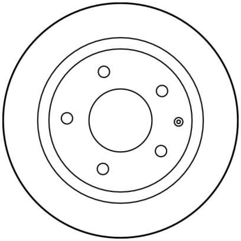Jeu de 2 disques de frein arrière TRW DF2705 - Visuel 1