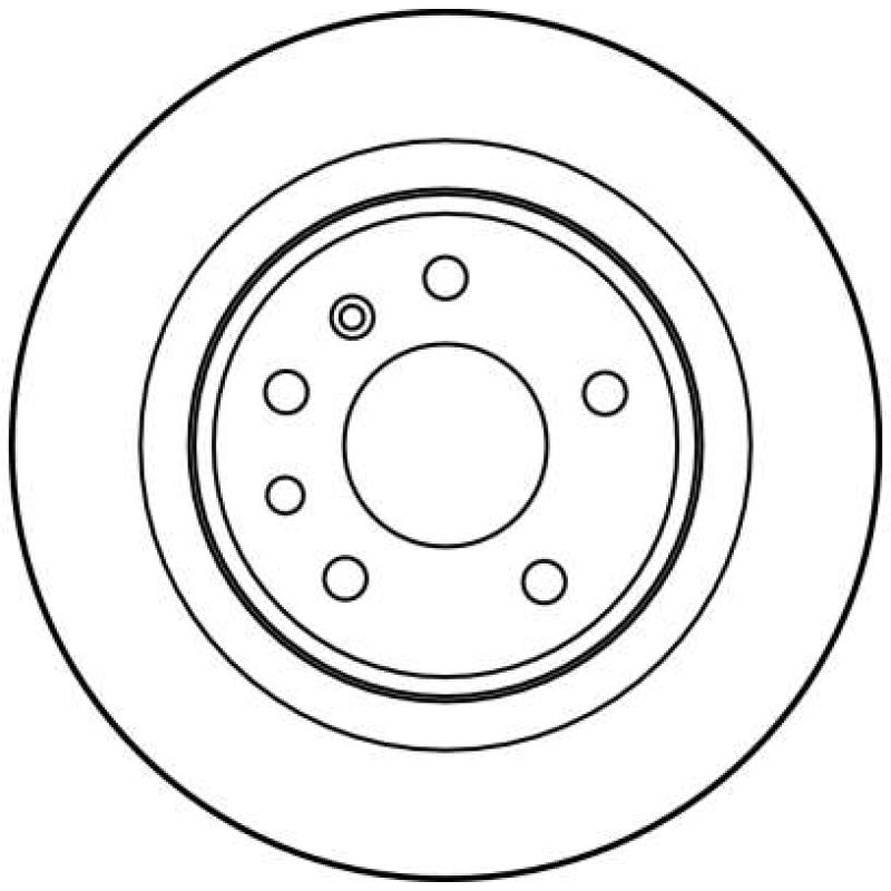 Jeu de 2 disques de frein arrière TRW DF2714 - Visuel 1