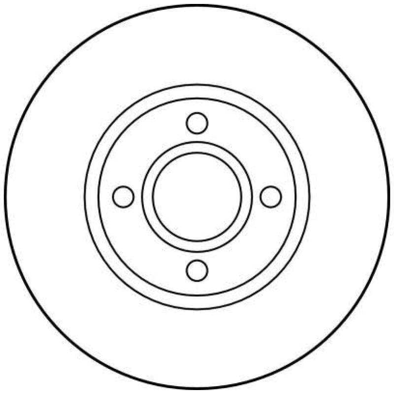 Jeu de 2 disques de frein avant TRW DF2751 - Visuel 1