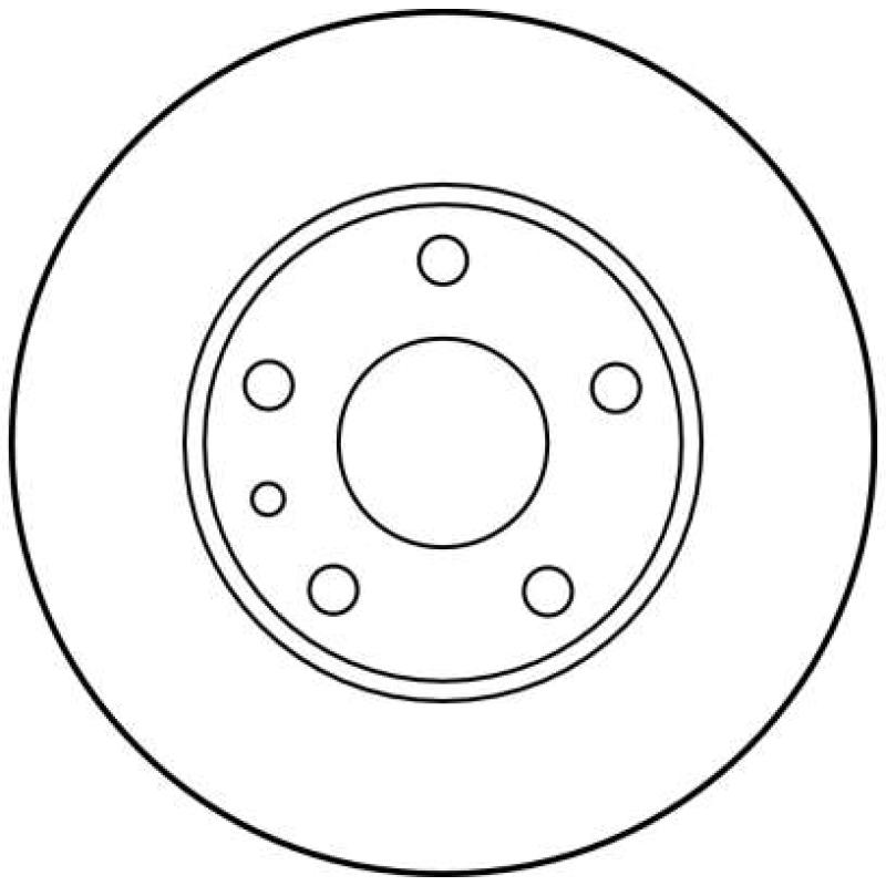 Jeu de 2 disques de frein arrière TRW DF2763 - Visuel 1