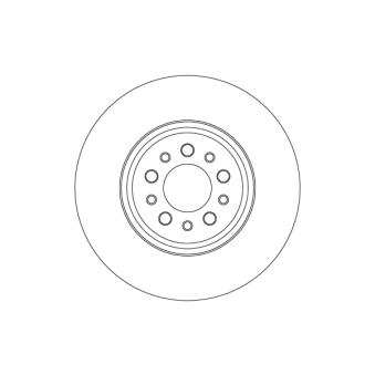 Jeu de 2 disques de frein avant TRW OEM 52155731