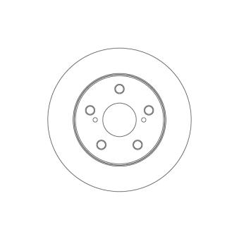 Jeu de 2 disques de frein arrière TRW [DF3970]
