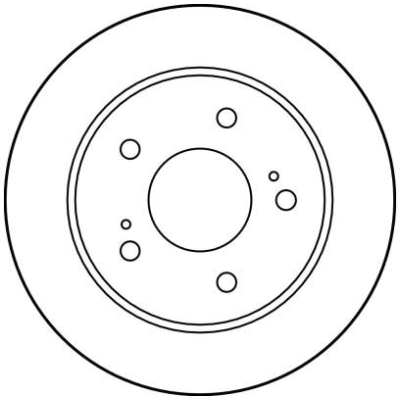 Jeu de 2 disques de frein arrière TRW DF4001 - Visuel 1