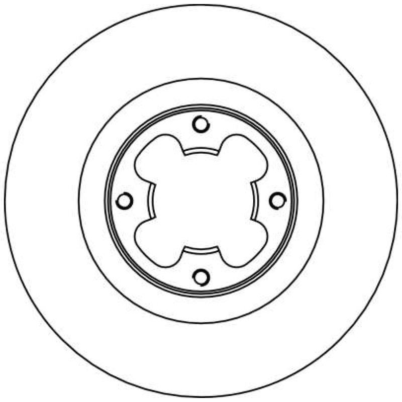 Jeu de 2 disques de frein avant TRW DF4016 - Visuel 1