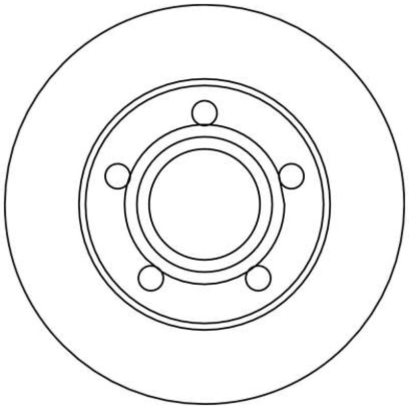 Jeu de 2 disques de frein arrière TRW DF4038 - Visuel 1
