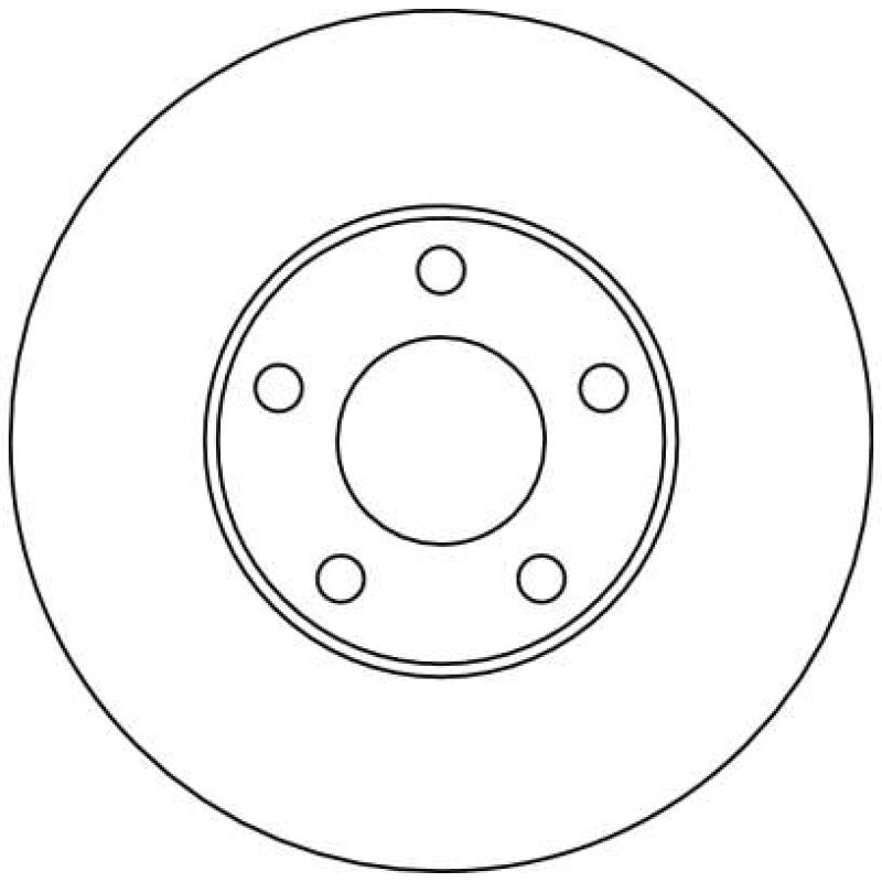 Jeu de 2 disques de frein avant TRW DF4045 - Visuel 1