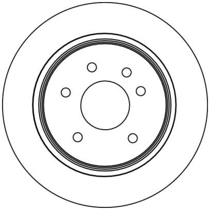 Jeu de 2 disques de frein arrière TRW DF4094 - Visuel 1