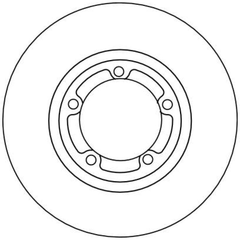 Jeu de 2 disques de frein avant TRW DF4102 - Visuel 1