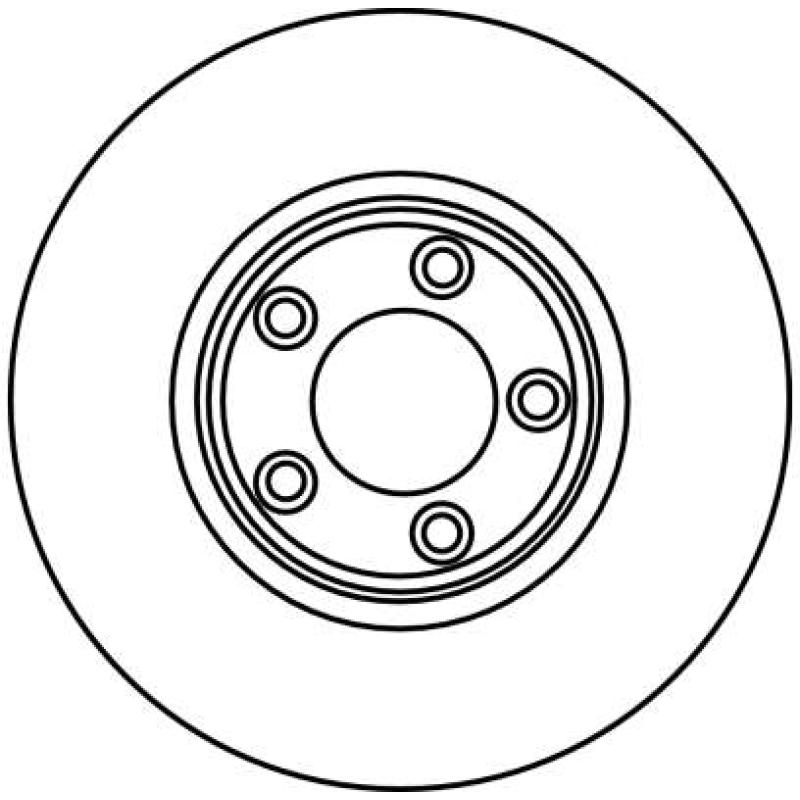 Jeu de 2 disques de frein arrière TRW DF4106 - Visuel 1