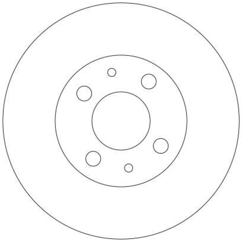 Jeu de 2 disques de frein avant TRW DF4107 - Visuel 1