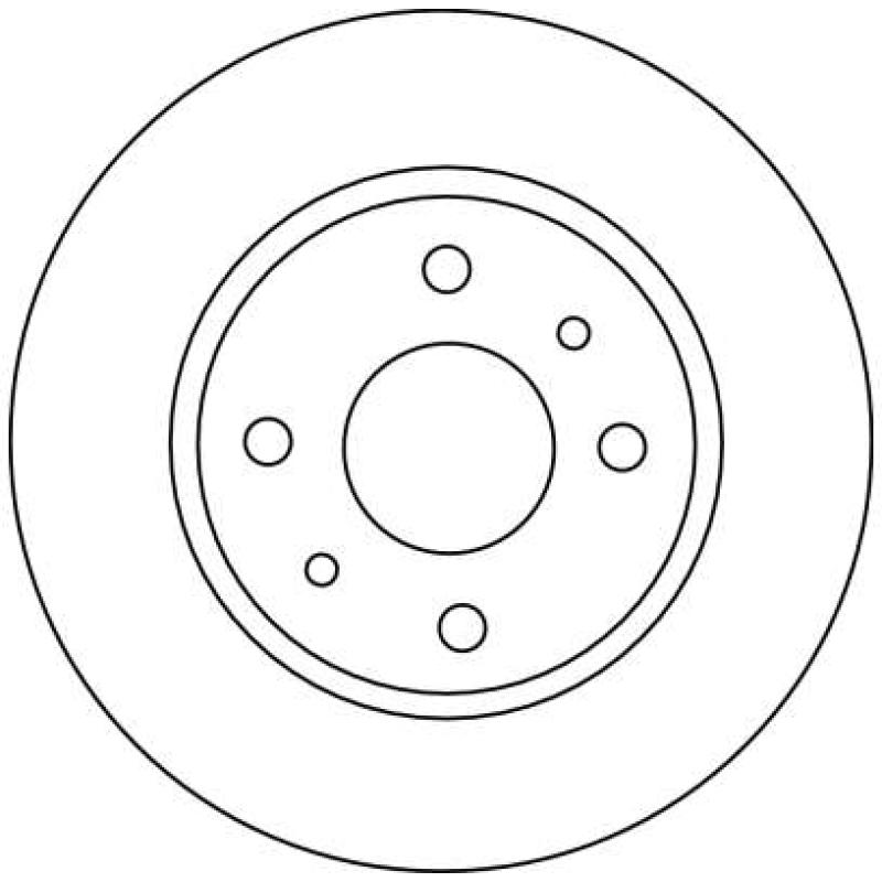 Jeu de 2 disques de frein avant TRW DF4108 - Visuel 1