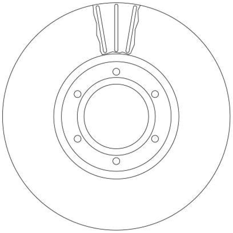 Jeu de 2 disques de frein avant TRW DF4111 - Visuel 1