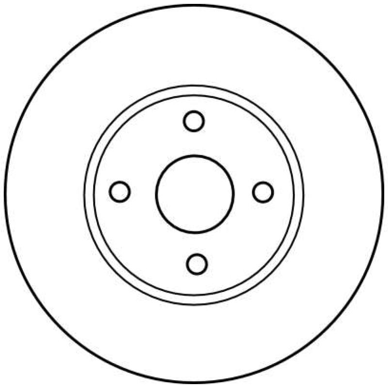 Jeu de 2 disques de frein avant TRW DF4121 - Visuel 1
