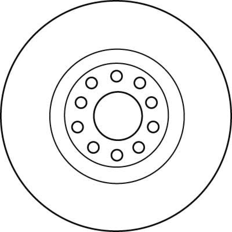 Jeu de 2 disques de frein avant TRW DF4209S - Visuel 1