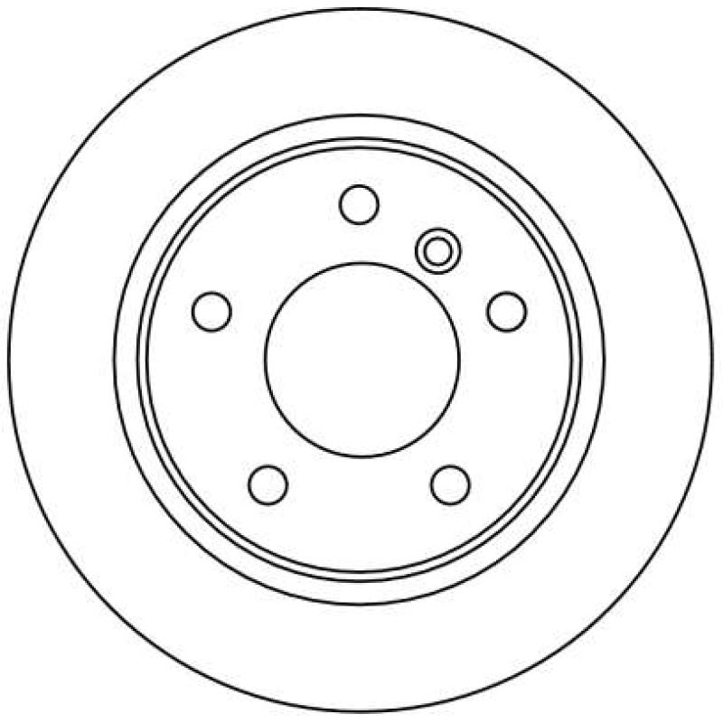 Jeu de 2 disques de frein arrière TRW DF4213 - Visuel 1