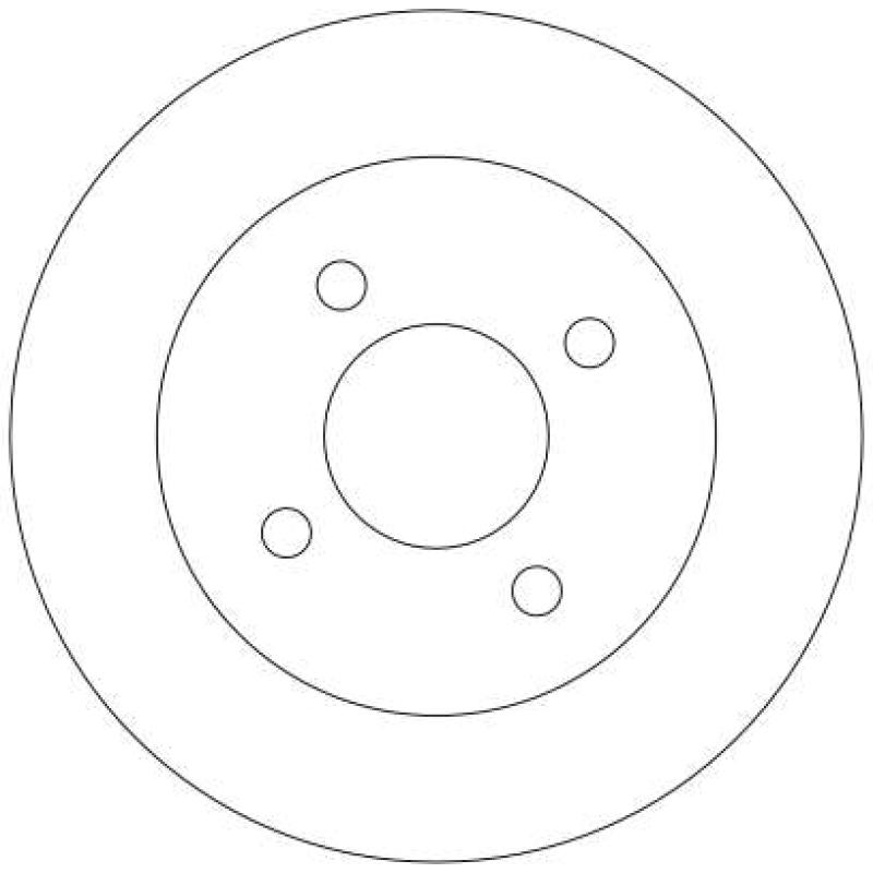 Jeu de 2 disques de frein avant TRW DF4254 - Visuel 1