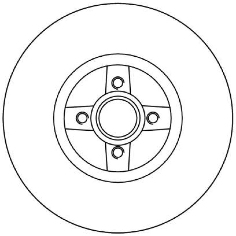 Jeu de 2 disques de frein arrière TRW DF4272 - Visuel 1