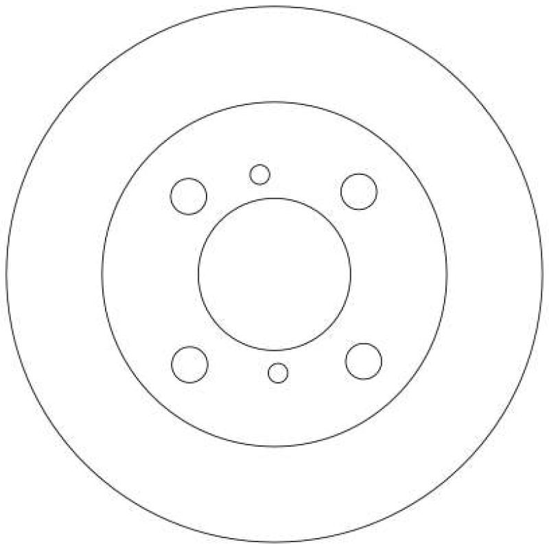Jeu de 2 disques de frein avant TRW DF4315 - Visuel 1